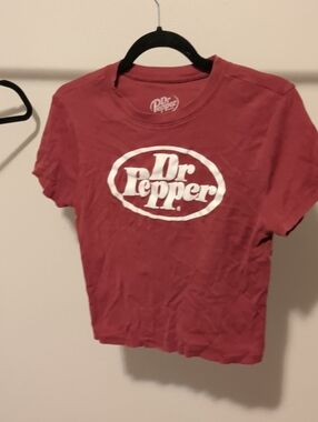 Dr Pepper Women's Red Logo Tee Y2K